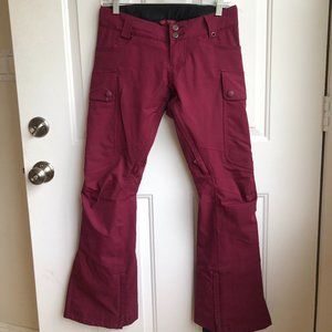 Burton Insulated Snow Pants - Burgundy
